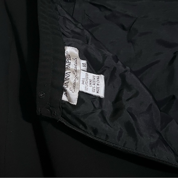 Y2K Adrianna Papell Evening Essentials Size 14 Maxi Skirt With Slit - Picture 3 of 5